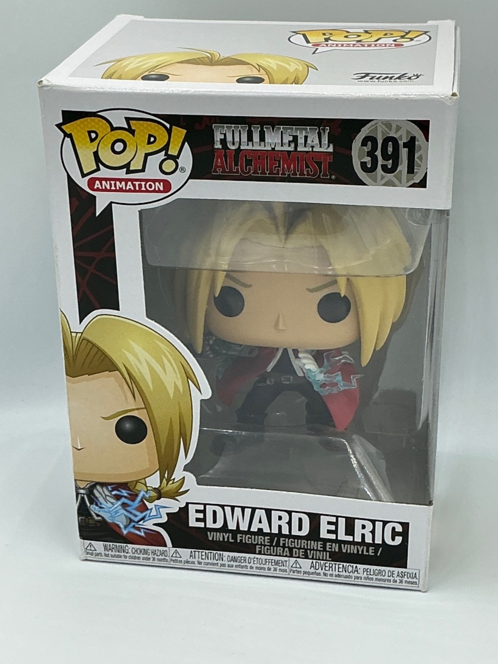 Funko Pop Edward Elric #391 Fullmetal Alchemist Brotherhood Vinyl Figure